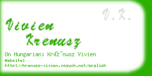 vivien krenusz business card